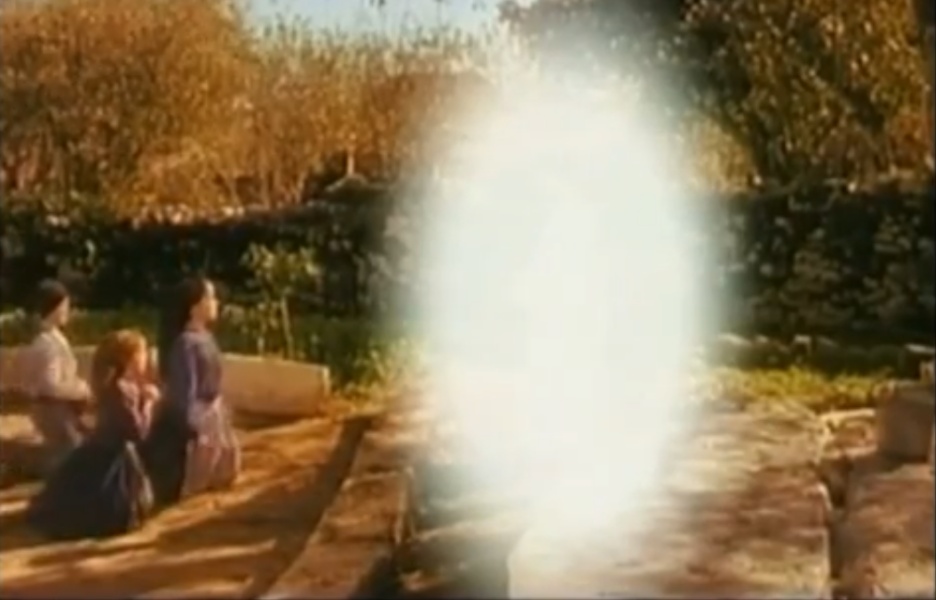1ª aparição do Anjo em Fátima (reprodução de filme)